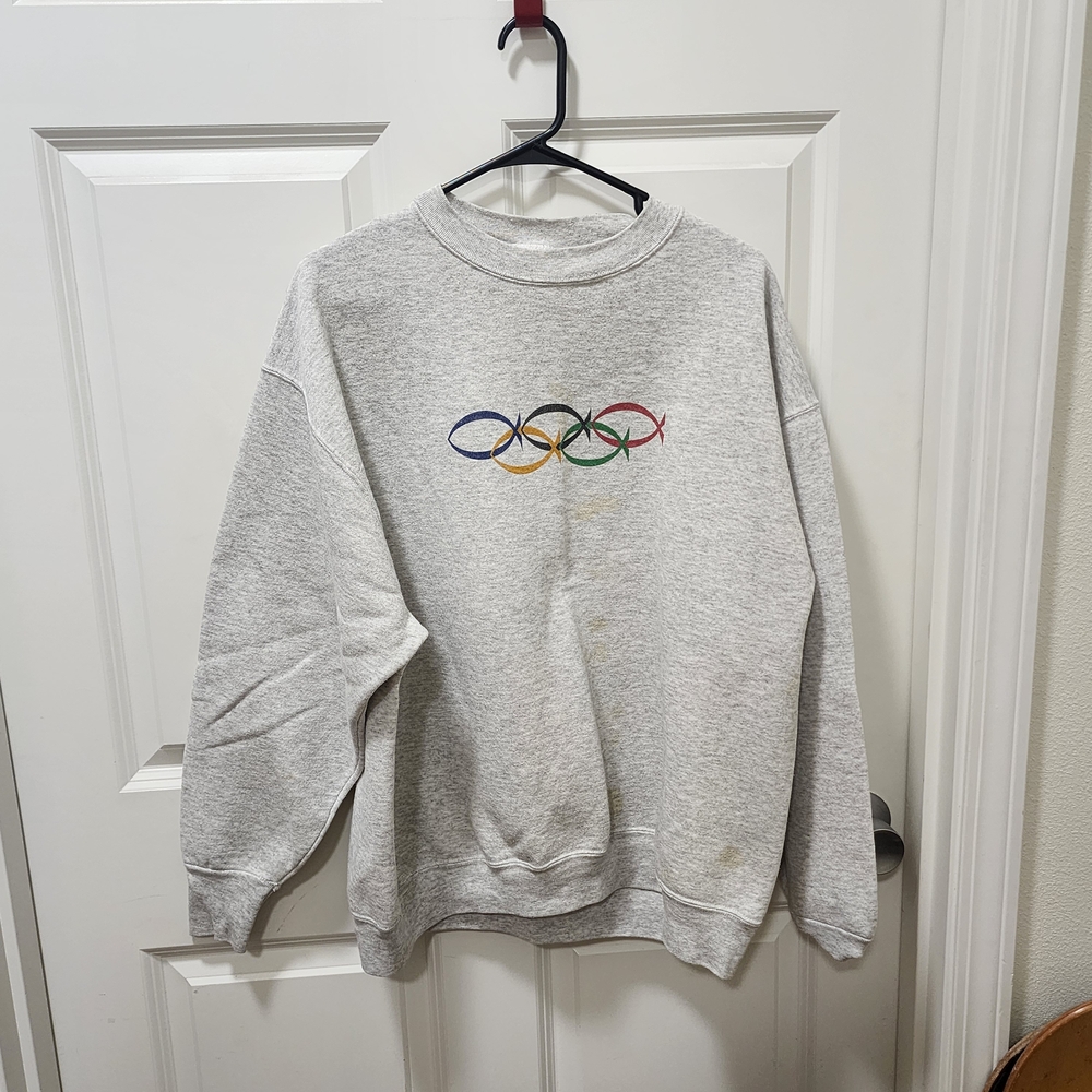 Christian God Loved The Worls Sweater with Colorful Rings